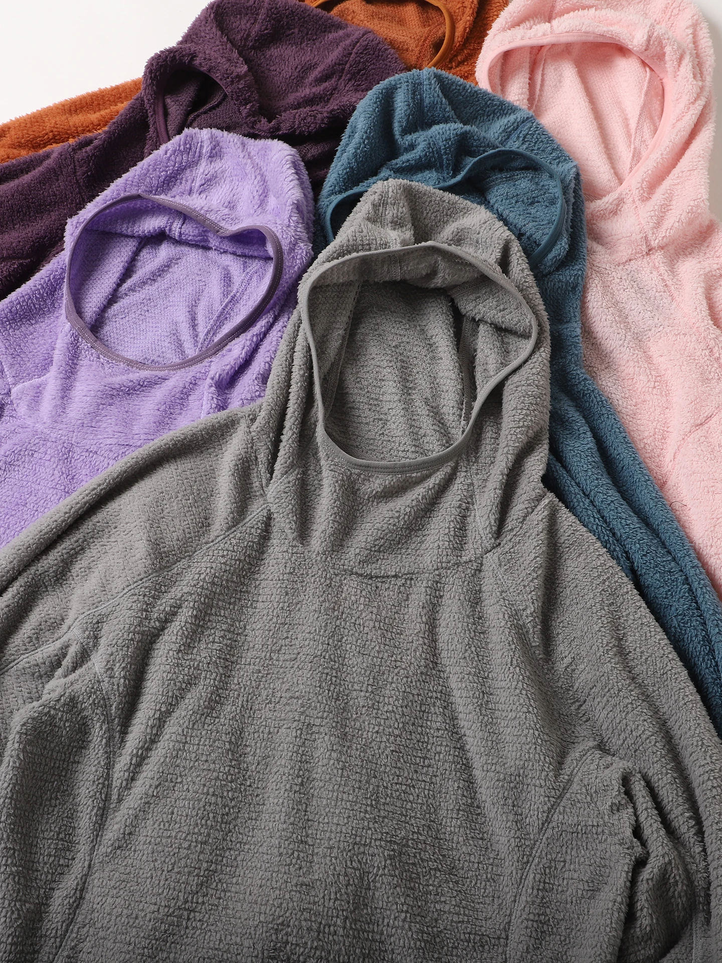 Lightweight Warm Fleece Hoodie Sweatshirt Outdoor Middle Layer for Couples Men Women Autumn Winter Polyester Fiber Long Sleeve