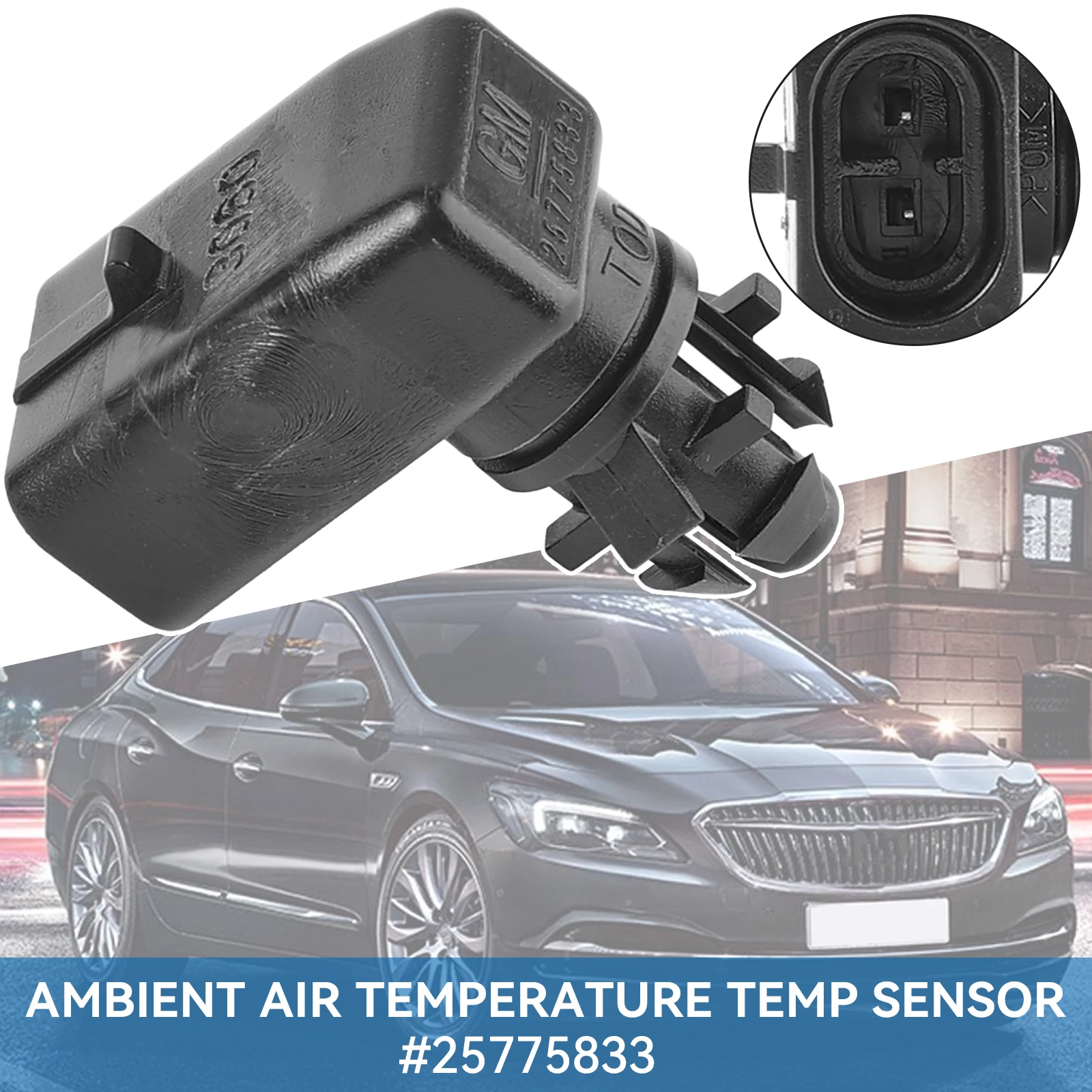 Outside Ambient Air Temperature Sensor 25775833 15936931 For GM GMC Buick Chevrolet Cruze Cadillac Opel Vauxhall Astra Vectra