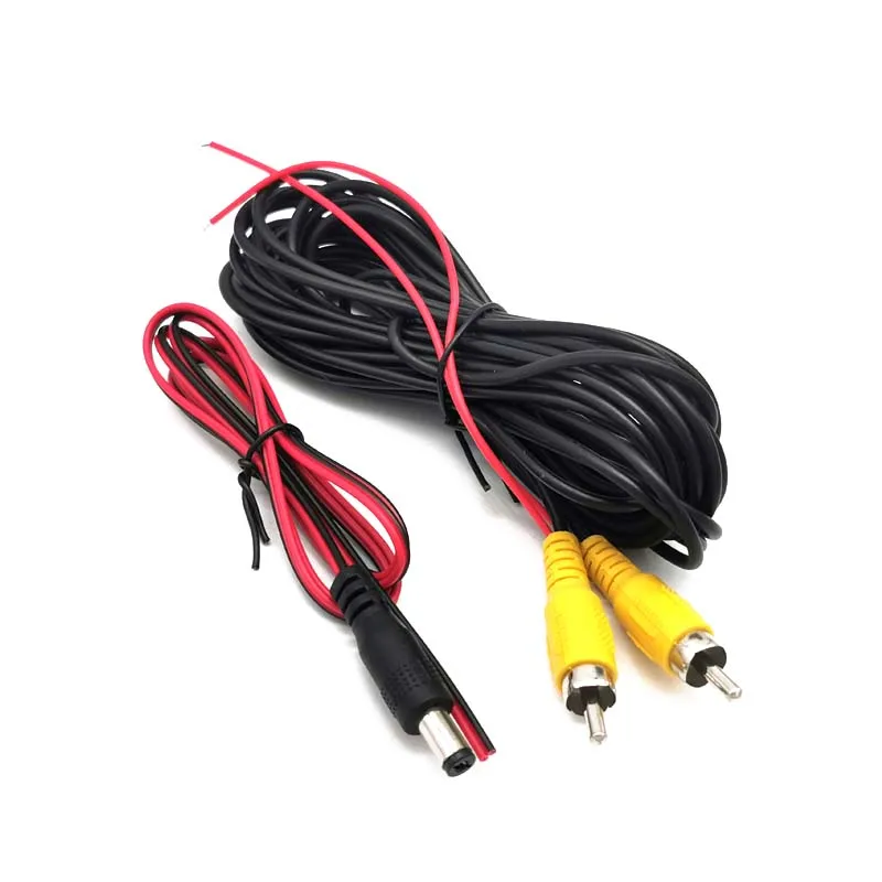 6M Wire Harness Car Cable RCA Video Cable For Rear View Camera Parking Reverse Backup Rear View Connect To Car Monitor