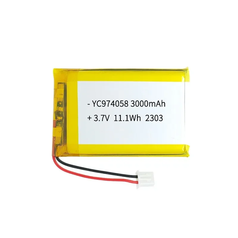 Polymer lithium battery 974058 3.7V 3000mah fingerprint lock massager small household appliance digital battery