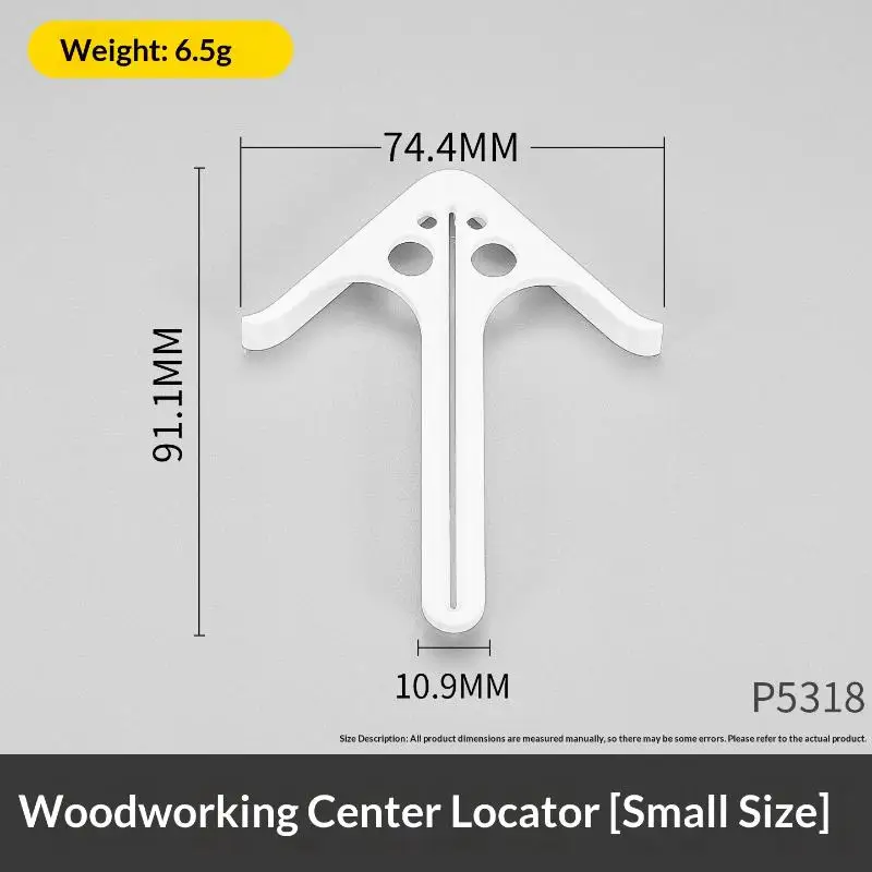 Center Finder Tool Portable Woodworking Center Locator Positioning Gauge High Hardness Carpenter Marking Tool for Cabinet Makin