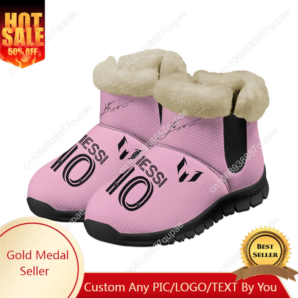 Miami Messi 10 Snow Boots Mens Womens Teenager Shoes Keep Warm High Quality Casual Lightweight Couple Sports Custom Sneakers