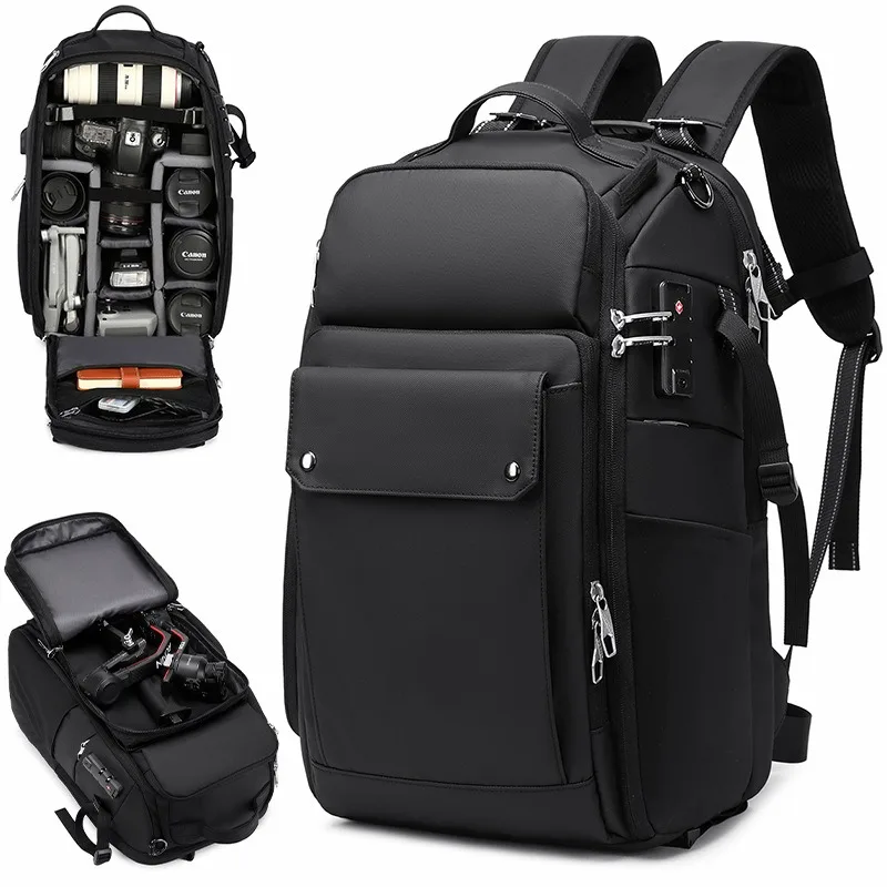 

New Large Capacity Photography Backpack Waterproof Professional Camera Bag Stylish Laptop Backpack Suitcase For SLR Drone Canon