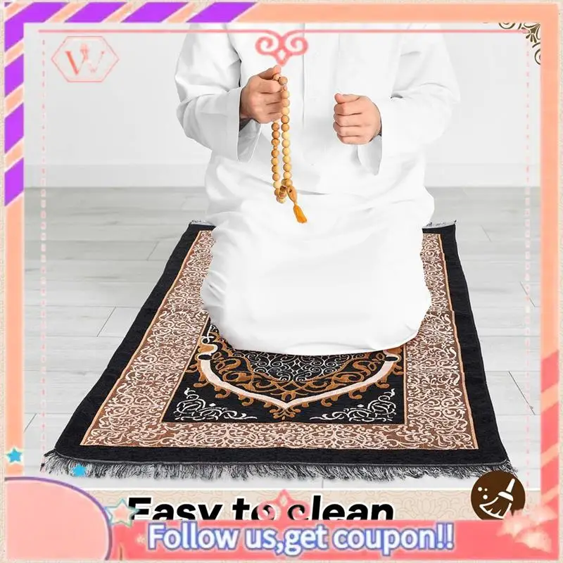 Upgraded Muslim Prayer Rug, Islamic Prayer Rug Muslim Prayer Mat Eid Traditional Janamaz Sajadah Soft Islamic Set Rug Mat