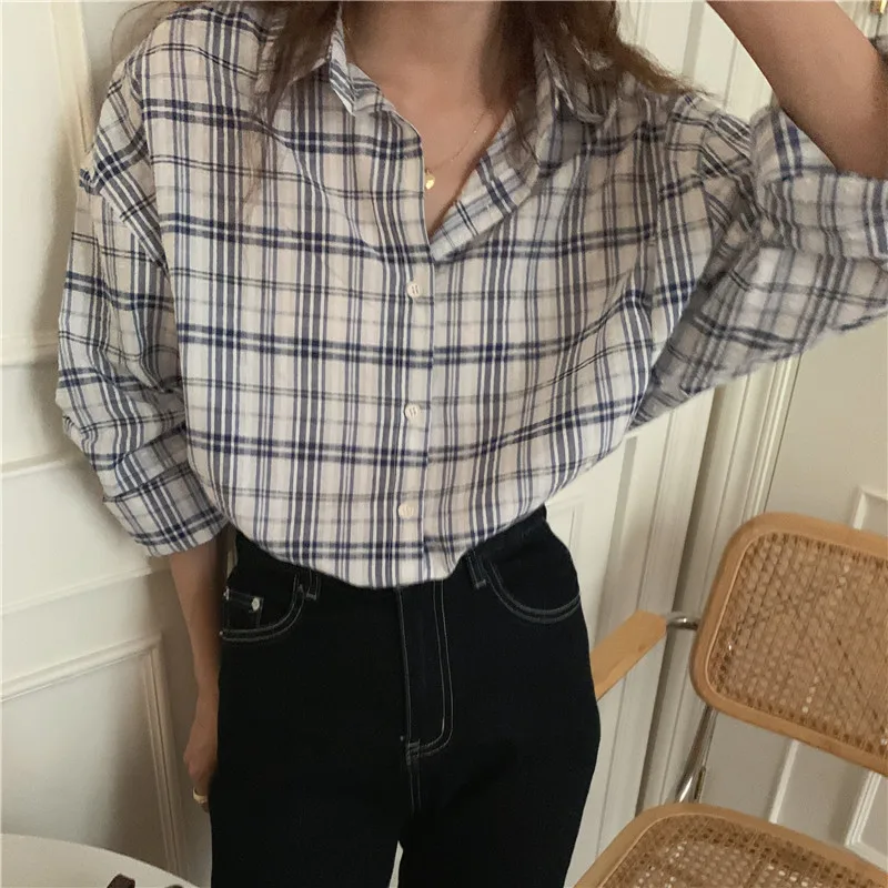 2021 frühling Shirt Weibliche Frauen Bluse Sommer Frauen Blusen Maxi Blusas Beiläufige Elegante Vintage Langarm Baumwolle Oversize Lose