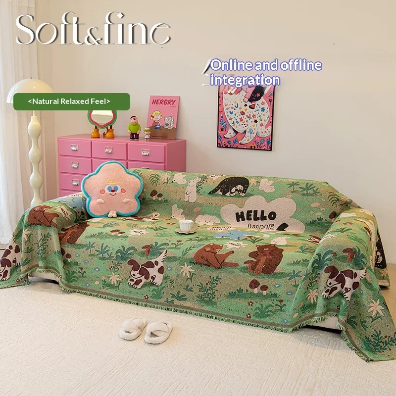 Couch Covers for Sofas Double Sided Use Thicke Sofa Cover Protector Dogs Sofa Towel Skirt Living Room Sofas Covers for L Shaped
