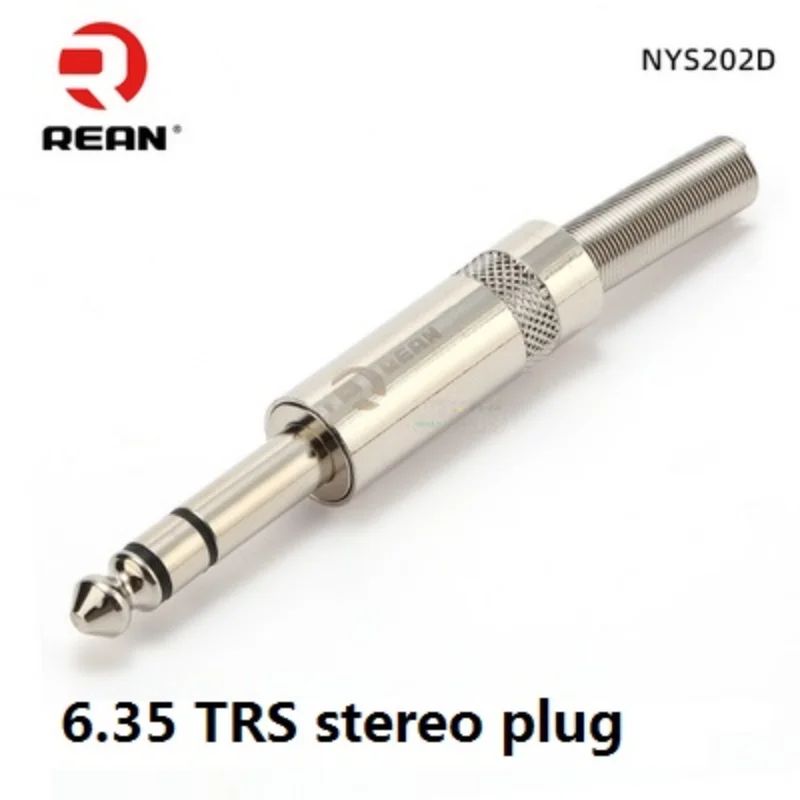 REAN YongSheng (Neutrik) Jack 6.35mm big two-core/three-core TS/TRS connector mono/stereo outlet 6.5mm guitar microphone cable