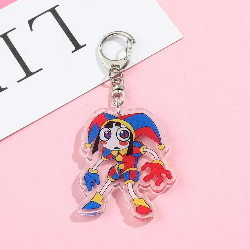 Magical Number Circus Cartoon Series Acrylic Keychain Pendant Anime Cartoon Personalized Bag Charm Backpack Decoration Gift view 6