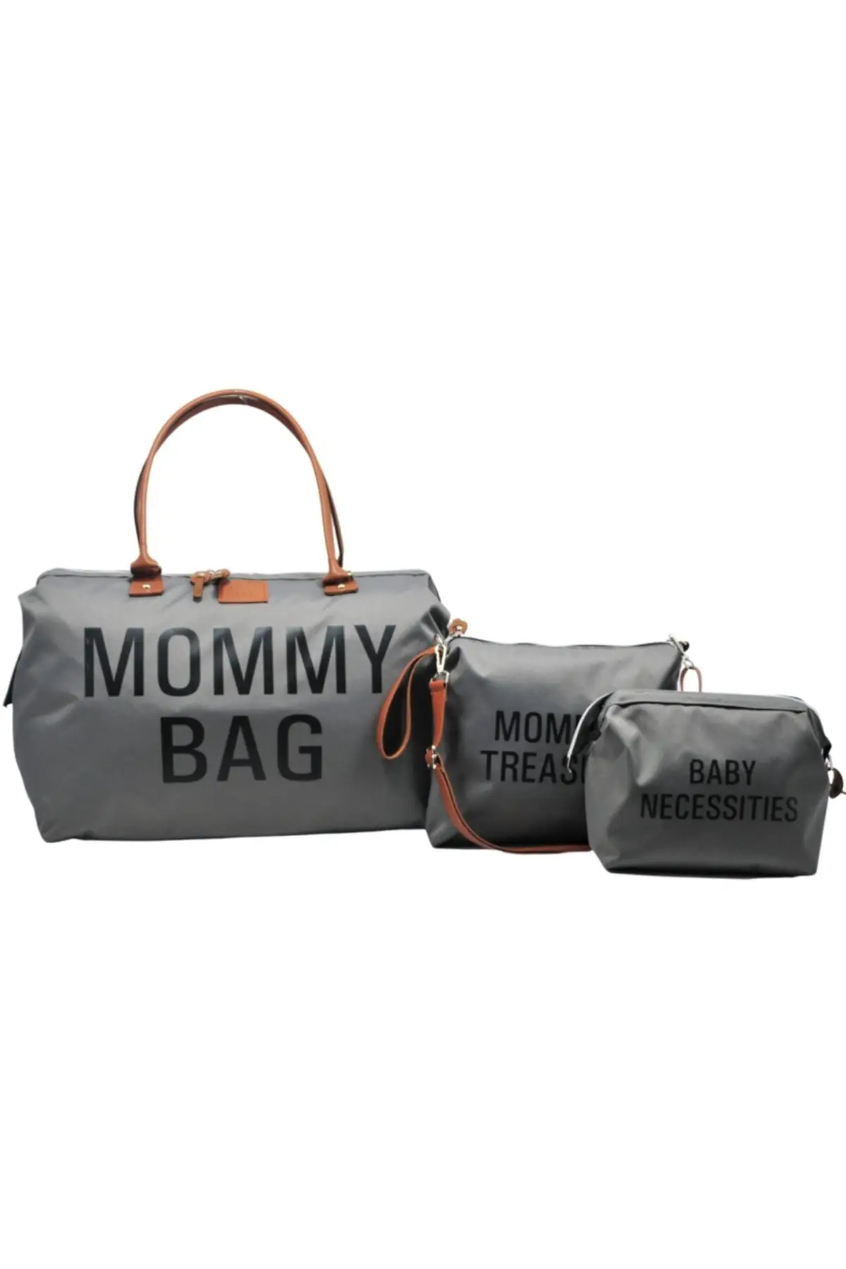 

Mommy Bag Design 3 Pcs Set Gray Baby Mom Baby Care And Women Bag 2021 Diaper Mom Bag Baby Care Changing Carriage Travel Backpack