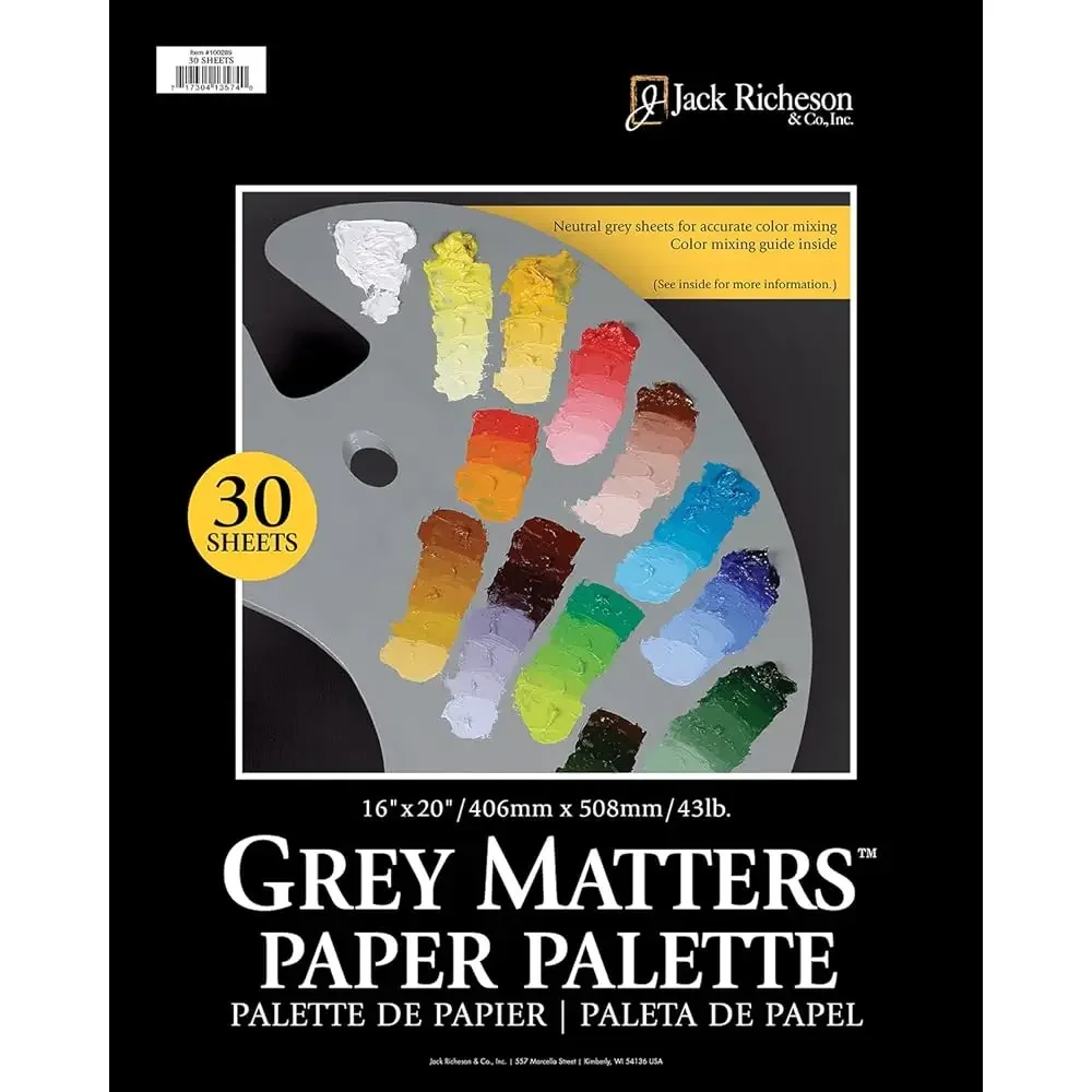 

Палитра Grey Matters, серая, 30 листов, 16 x 20 дюймов