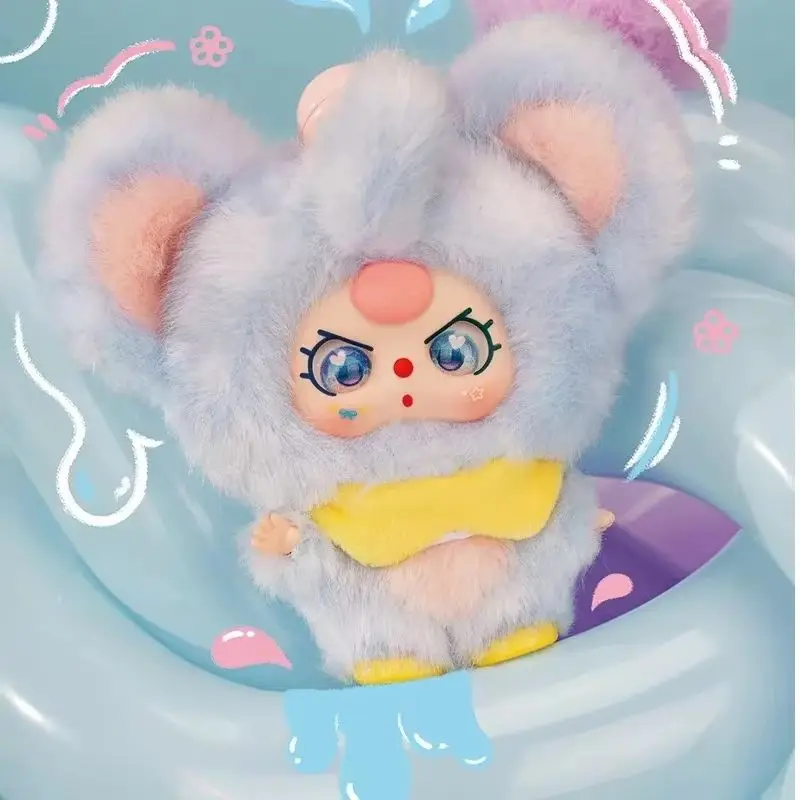 طفل ثلاثة سلسلة عناق صغيرة الفينيل الوجه أفخم قلادة صندوق أعمى لطيف تحصيل لعبة معلقة الاتجاه صندوق مفاجأة للبنين والبنات #4