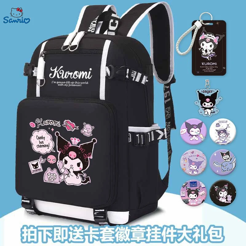 Kawaii Sanrio Schoolbag Women's Backpack Girl Campus Backpack All-match Junior High School Anime Bag High School Student Gift