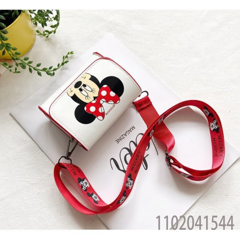 Disney Minnie Schulter Tasche für Mädchen Kid Junge Mickey Mini Tasche Niedlichen Cartoon Crossbody Geldbörse Geldbörsen Handtaschen Kinder Geschenk