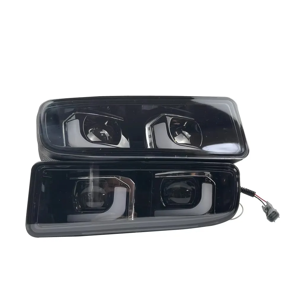 A Pair Car LED Projector Foglight Assembly For Lexus LX470 Daytime Running Lamp Flowing light turning