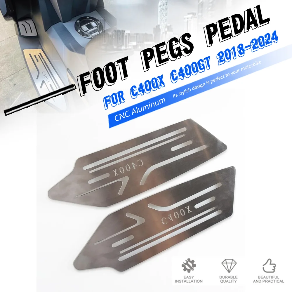 

FOR BMW C400X C400GT 2018 2019 2020 2021 2022 2023 2024 Motorcycle Accessories Footboard Steps Footrest Pedal Foot Pegs Plate