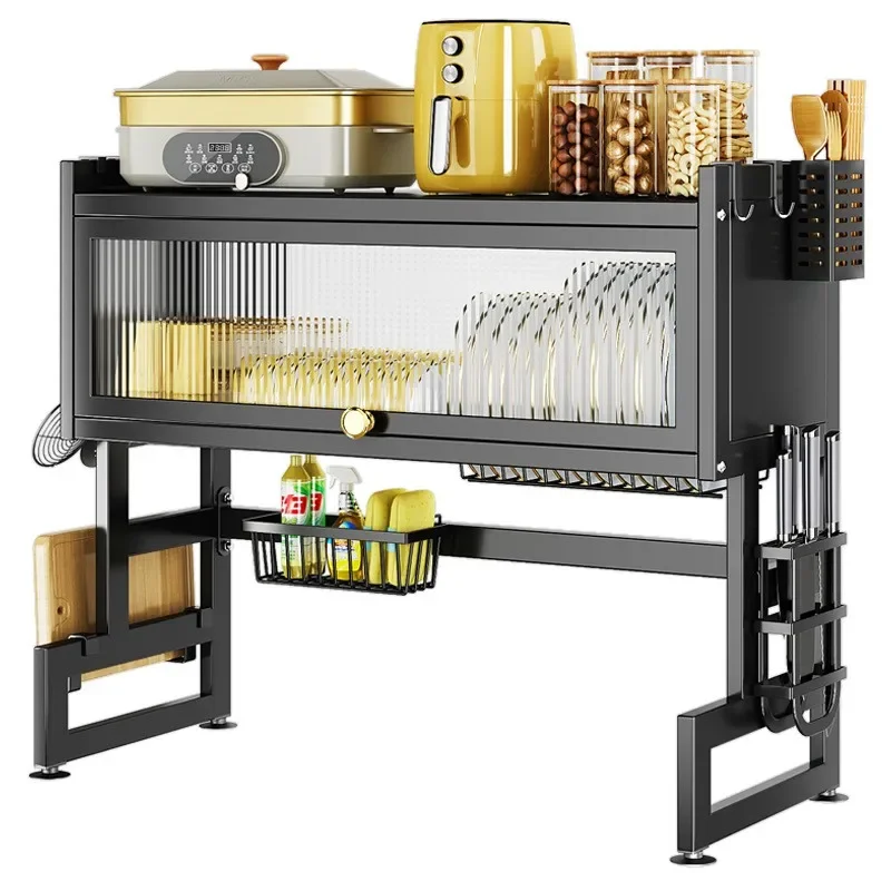 over-sink-countertop-kitchen-storage-shelf-multifunctional-organizer-cabinet-door-sink-shelf-metal-cabinet-door-dish-drying-rack