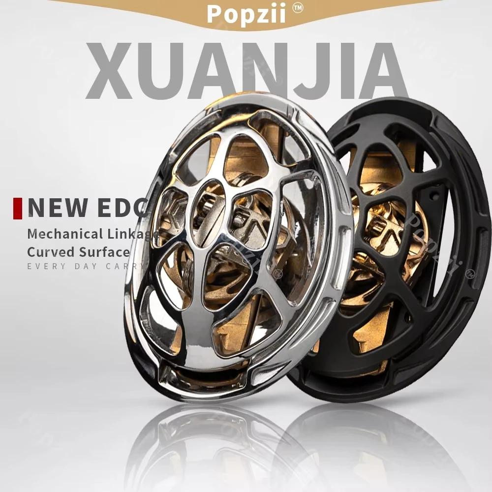 

NEW EDC XUANJIA Stainless Steel Mechanical Linkage Curved Surface Fidget Slider Fidgeting Toy Decompression Toy