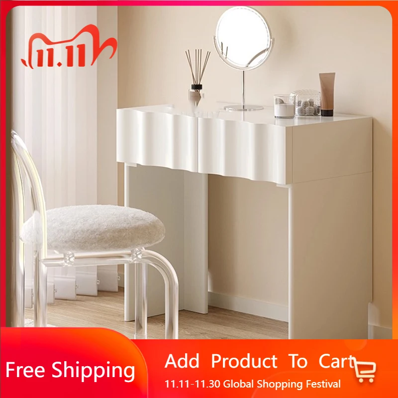 

Dining Organizer Vanity Table Bedroom White Cabinet Modern Dressing Table Comfortable Cosmetics Vestidores Postmodern Furniture