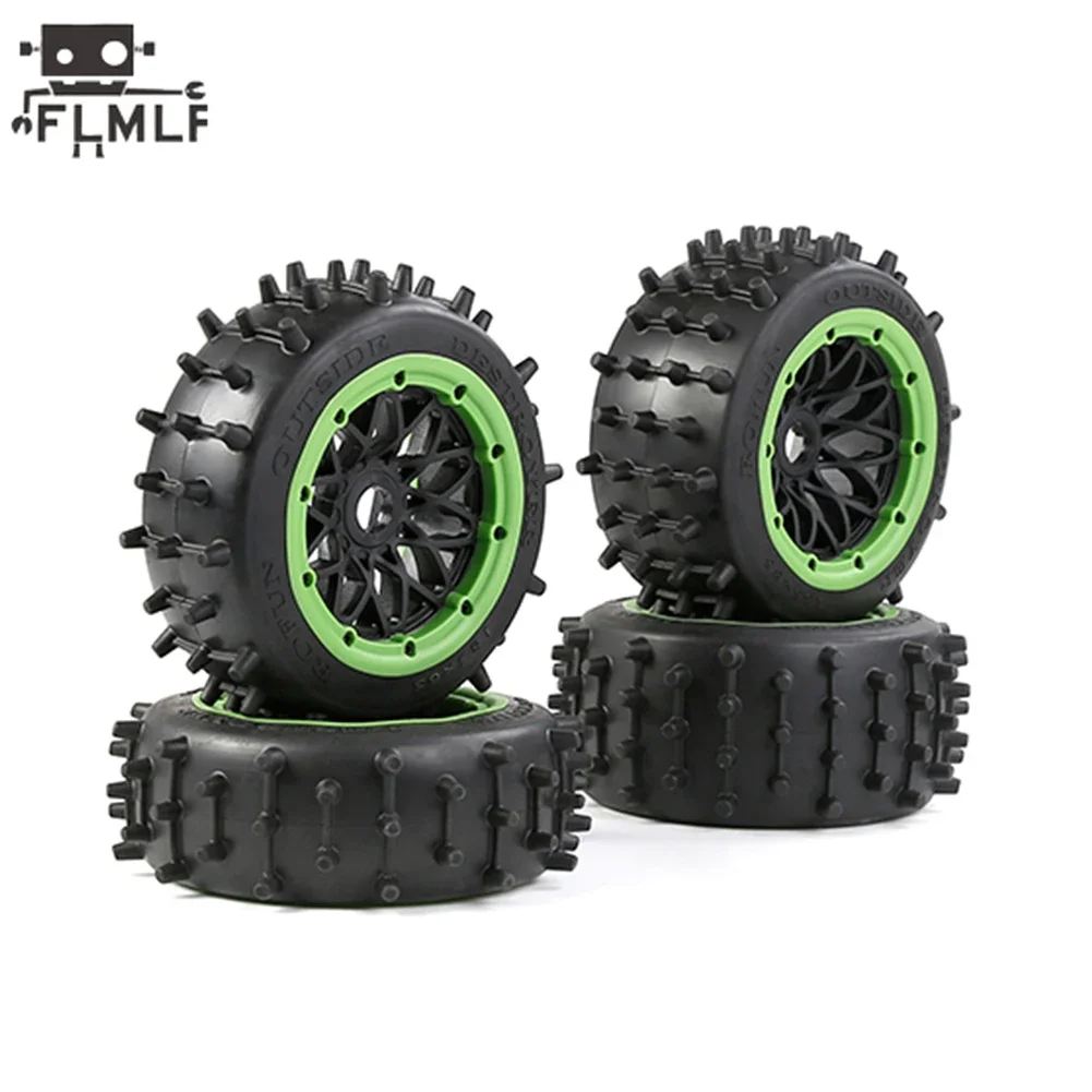 Rc Auto Grote Nagel Band Hoge Prestaties Achter- of Voorwiel Band Set voor 1/5 HPI ROFUN BAHA ROVAN KM BAJA 5B SS Buggy Truck Onderdelen