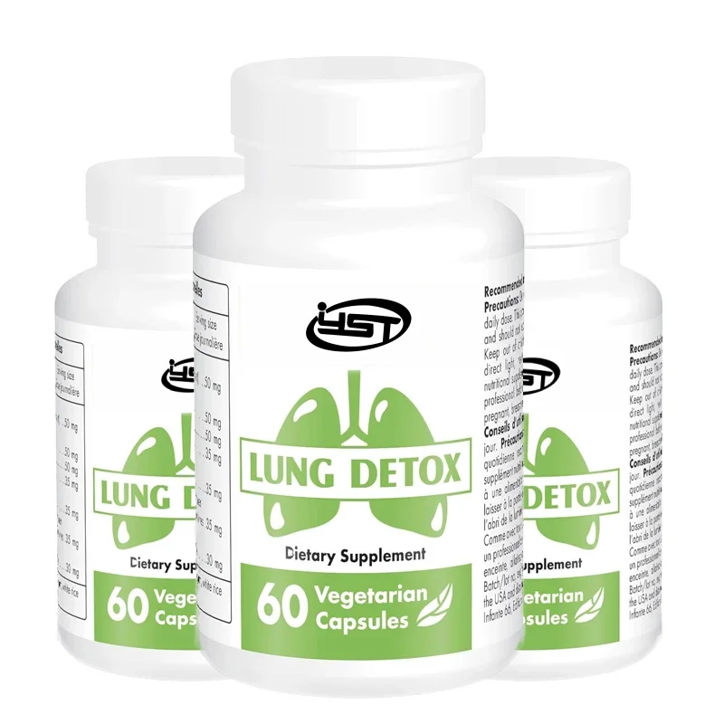 Lung detoxification - containing quercetin, bromelain, and tumor curcumin | Non transgenic and gluten free -60 capsules