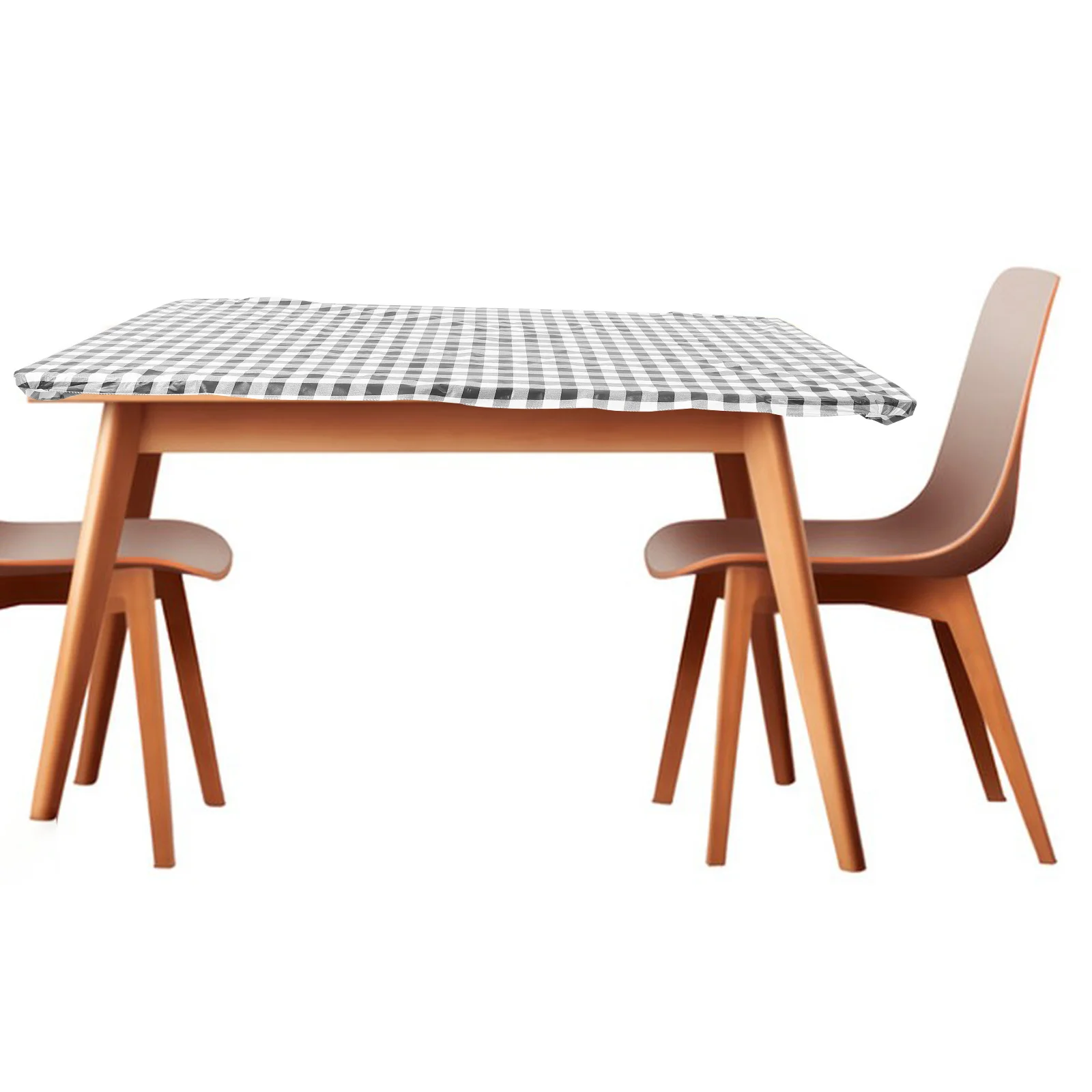 탄력 있는 가장자리가 있는 야외 테이블 커버 피크닉 식탁보 가족 모임 장식을 위한 신축성 있는 방수 먼지 방지