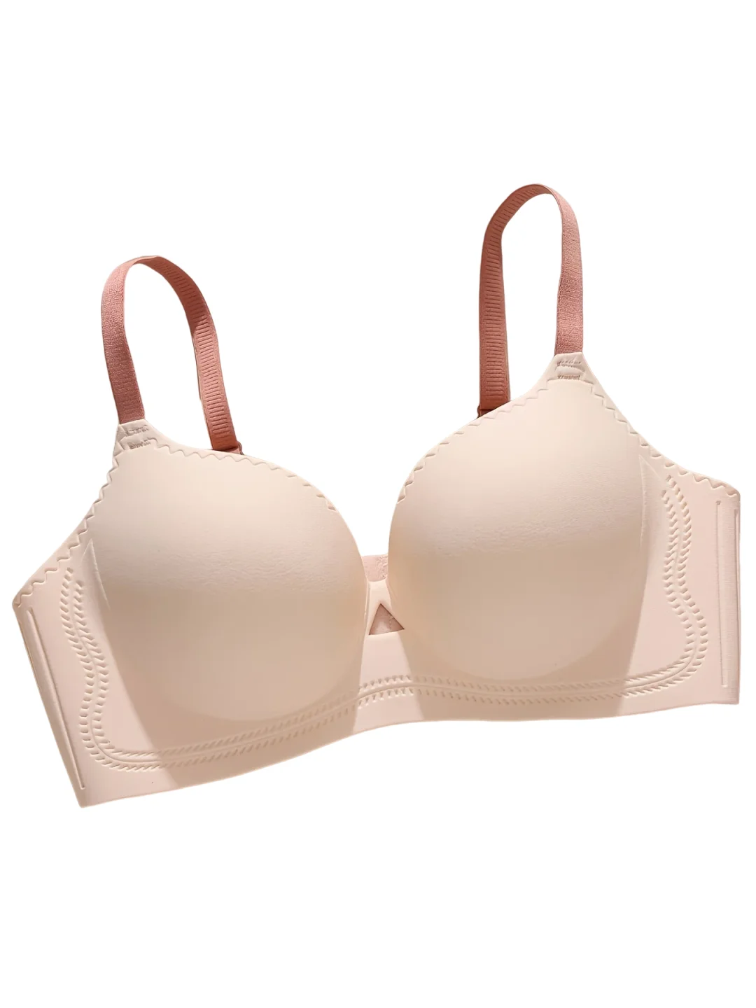 3D Cup Bra - Q-Soft & Plump Push-Up One-Piece Perfect for Small Busts Moulded Round Cup KUCLUT