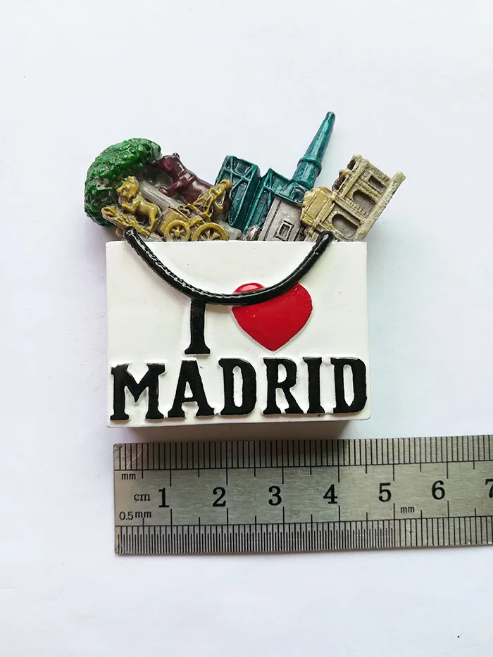 Italia Madrid fridge magnets Petra Jordan Czech Republic Prague Scotland Oscar Resin Refrigerator Magnets Home Decoration