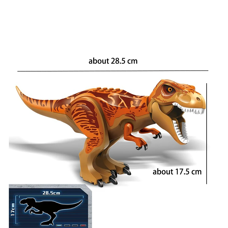 Grote DIY Jurassic Dinosaur Spine Predatory Dinosaur Southern Giant Beast Dragon Bouwsteen Educatief speelgoed voor kinderen