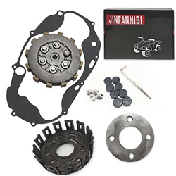 CNC Billet Clutch Kit Cover Gasket Compatible for Yamaha Banshee 350 YFZ350 1987-2006 Clutch Basket Bushings Heavy Duty