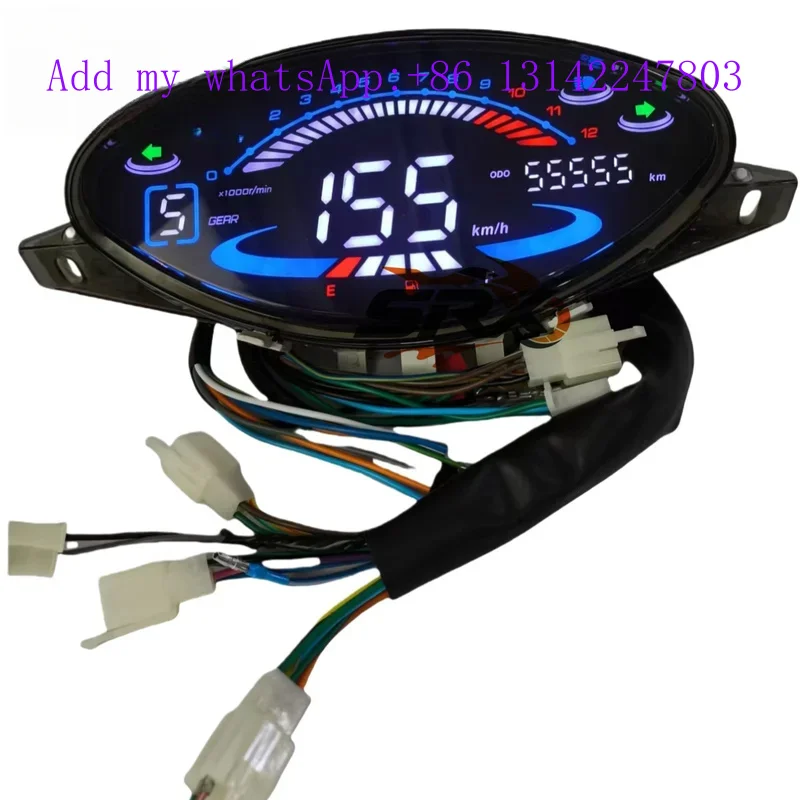 For  100  100 C100 Motorcycle RPM Speedometer 100 Digital LED Panel For  Classic 110