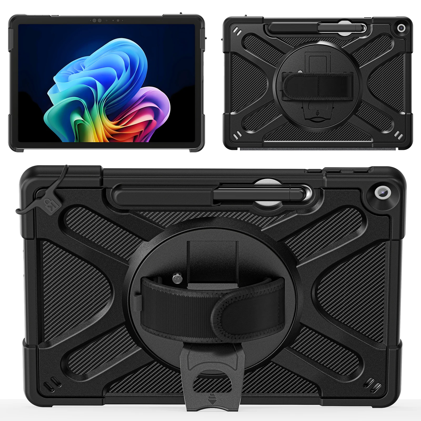 LFOIQN 360° Rotating Rugged Case For Microsoft Surface Pro 12