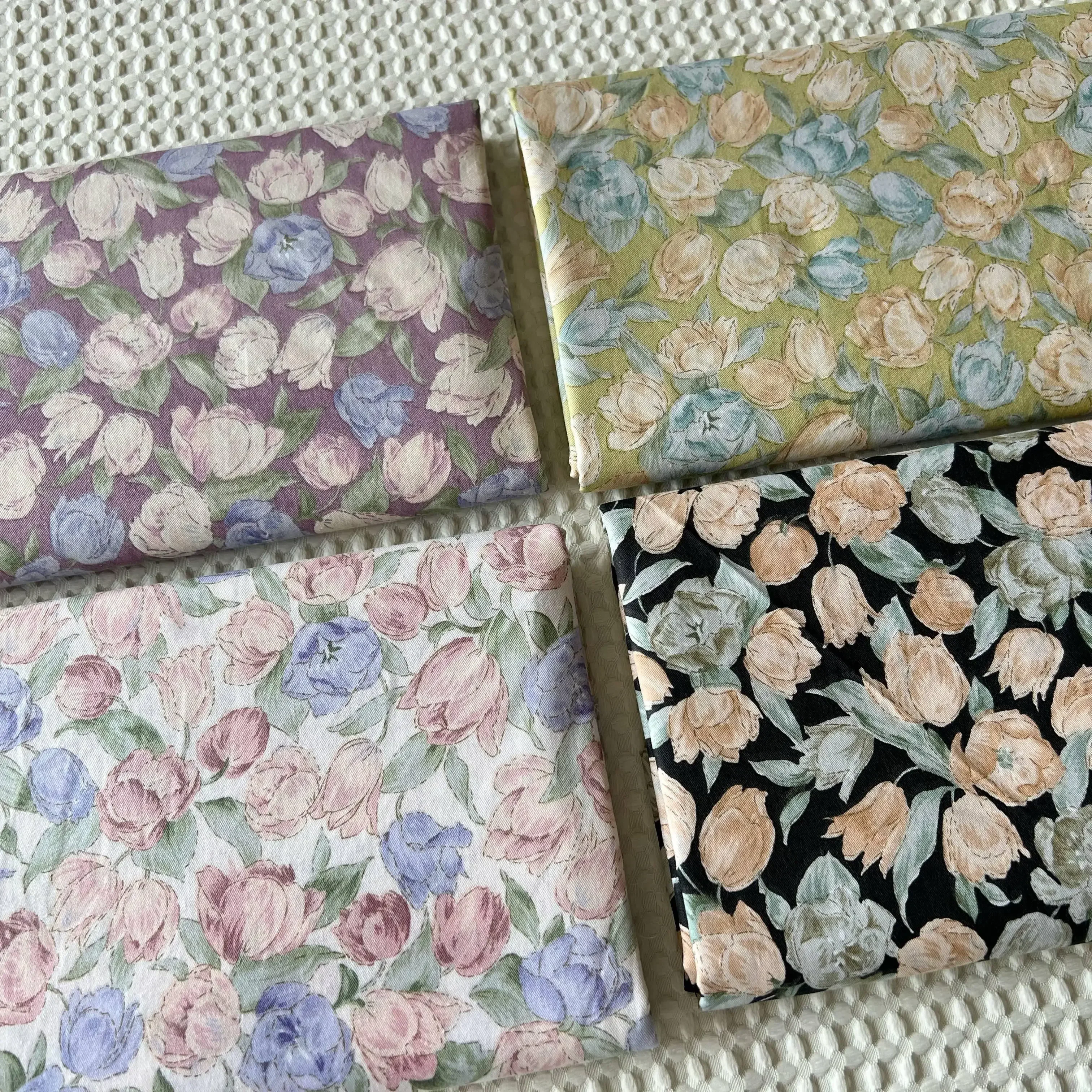 160x50cm New Cartoon Floral Print Twill Cotton Fabric Children's Clothing Skirt Fabric DIY Children's Clothing Cloth