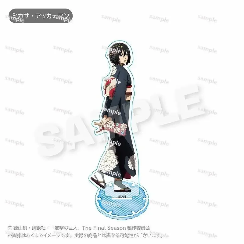 Game Erwin Smith Eren Yeager Mikasa Ackerman Levi Acrylic Stand Doll Anime Figure Model Plate Cosplay Toy for Gift