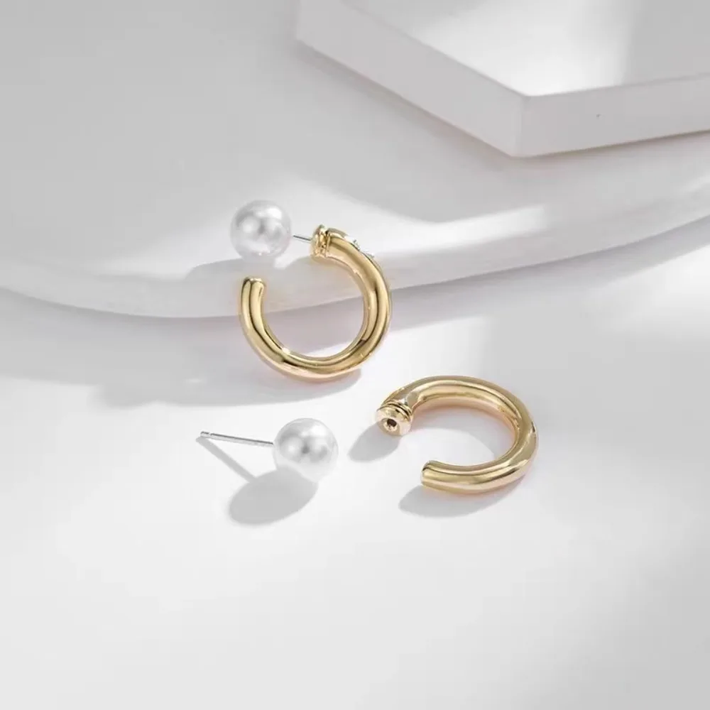 

6 шт. DIY жемчужные аксессуары 925 серебряные серьги-гвоздики пустой держатель модный золотой держатель для сережек для женщин с бусинами 6-8 мм