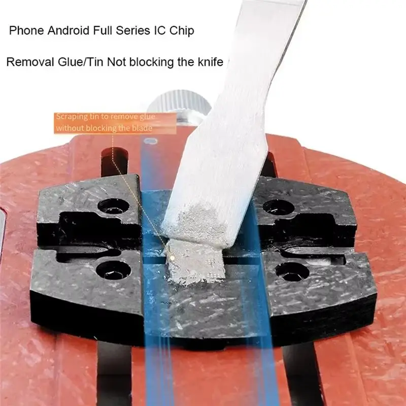 ABGH-Phone PCB BGA Circular Fixture Universal Motherboard CPU IC Chip Glue Tin Remove Soldering Repair Clamp Board Holder