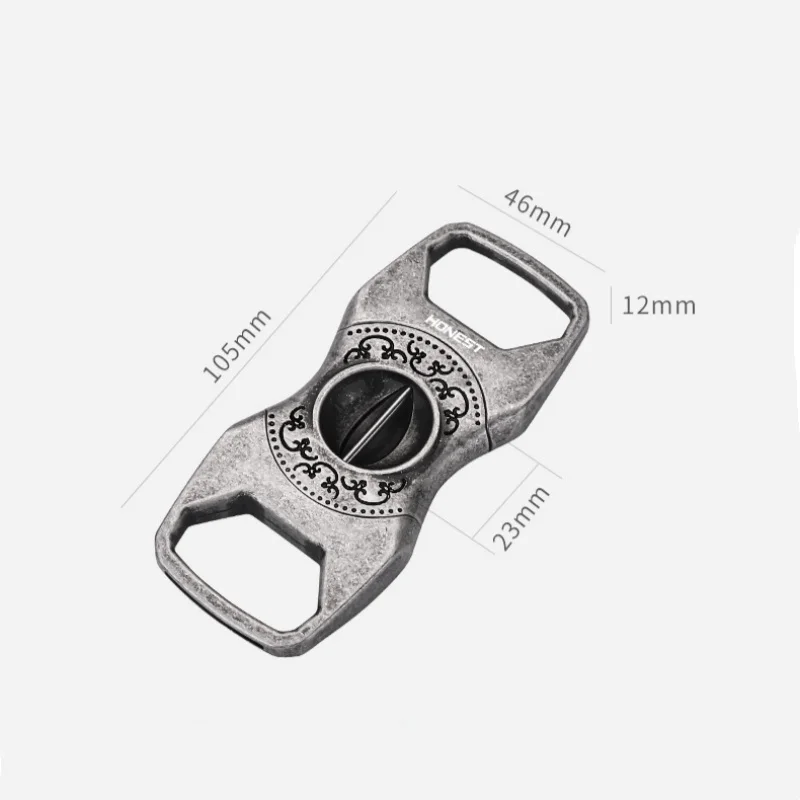 Retro Cigar Cutter Creative Design V-Shaped Cigar Knife Sharp Cigarette Accessories Gifts image 4
