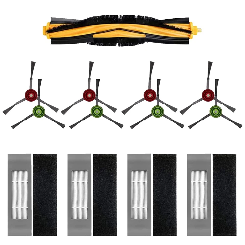 Conjunto de acessórios para aspirador, escova lateral principal, filtro Hepa para Ecovacs Deebot OZMO N8 N8 Plus N8 PRO N8 PRO +