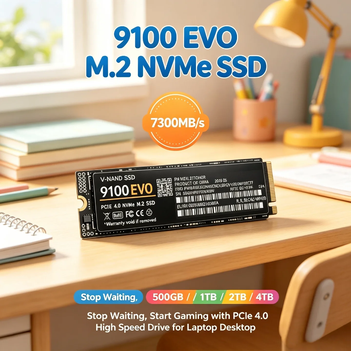 9100 EVO Original Internal Solid State Hard Drive 500GB 1TB 2TB 4TB M.2 NVMe SSD for Laptop Desktop Notebook Max Unit