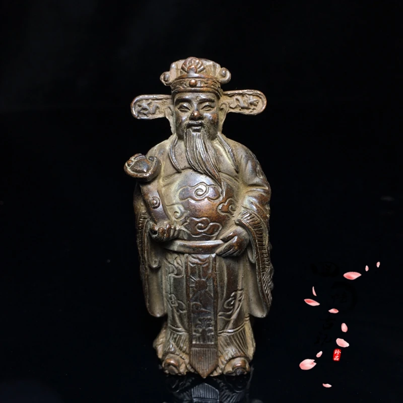 

Ruyi Wealth God Pure copper Buddha Statue Amitabha Home Old Bronze handicrafts