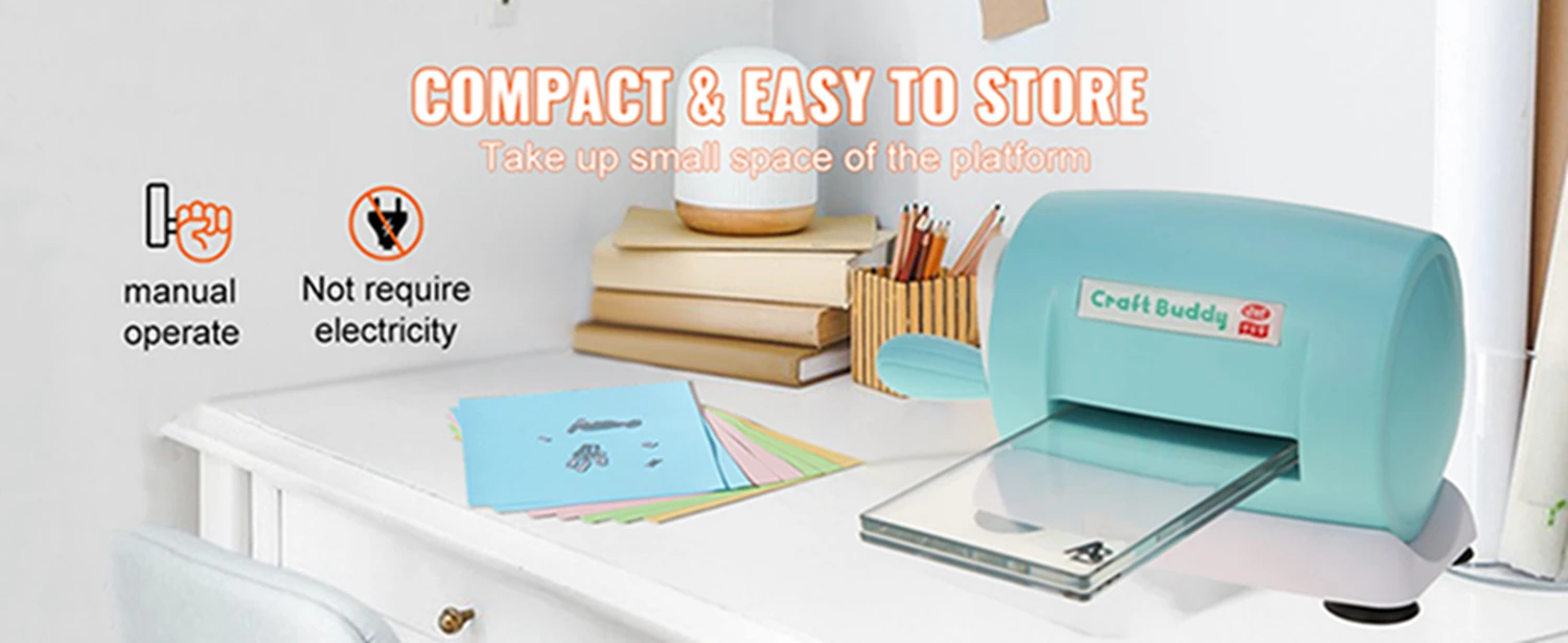 3.35 Inch Wide Opening Die Cutting and Embossing Machine, Multi-functional Manual Craft Machine with Cutting A&B Plate, 6 Stylish Colors for Scrapbooking, Card Making, Handmade Paper Art DIY Crafts