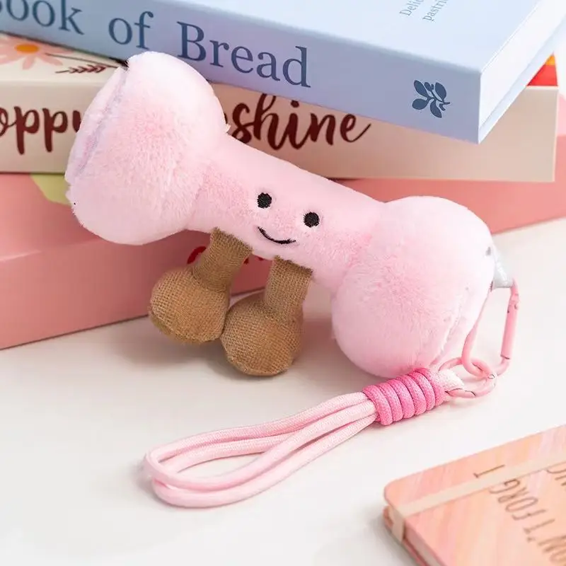 10/16 cm simulazione nuovo fitness bollitore campana manubri bilanciere pezzo zaino pendente riempito con giocattoli di peluche cartone animato anime carino