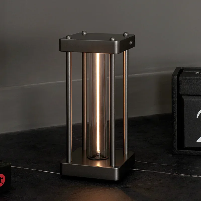 Ambient indoor light Bedroom bedside Creative gift Rechargeable square wire light