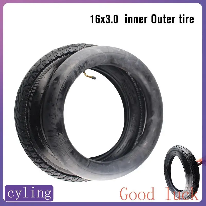 16*3.0 inch Electric Vehicle Tire Tube 16x3.0 Thickened Stab-proof tyre inner tube 16 inch CTS Electric bicycle wheel tyre