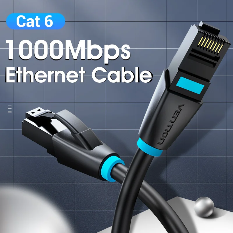 Vention Cat6 1000Mbps 250MHz Ethernet Cable Lan Cable RJ45 UTP Network Patch Cables For PC PS Internet Modem Router Cat 6 Cables