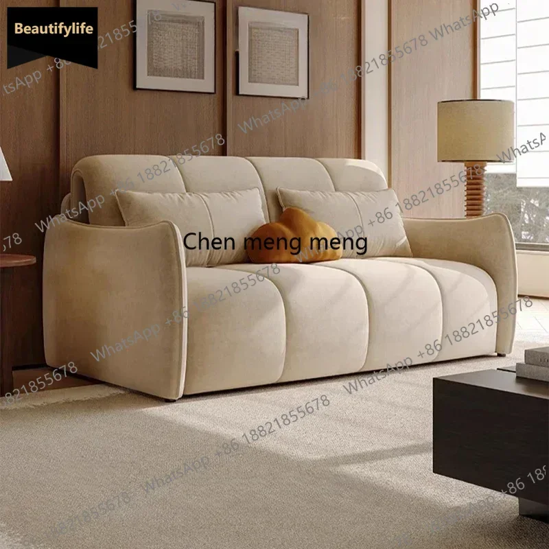

Q181 Modern Simple Sofa Bed Nordic Cream Style Bedroom Retractable Living Room Sofa Folding Chaise Home Furniture Sofy Do Salonu