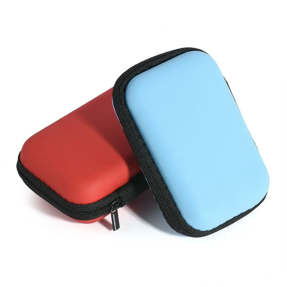 Portable HDD Carry Case Cover Earphone Box EVA Storage Box HDD Bag Zipper Pouch Hard Disk Case