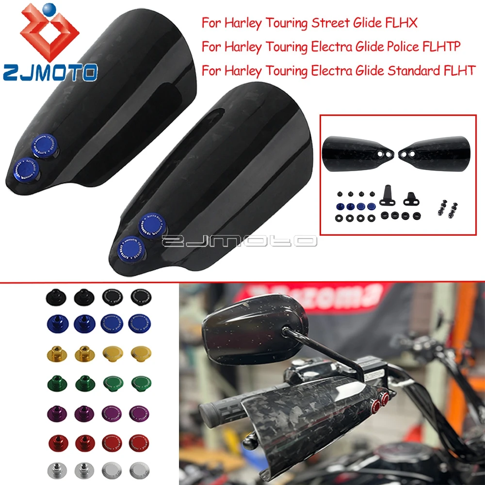 

Motorcycle Handlebar Handguards Hand Shield Covers Waterproof Grip Accessories For Harley Touring Electra Glide FLHT FLHTP 21-23