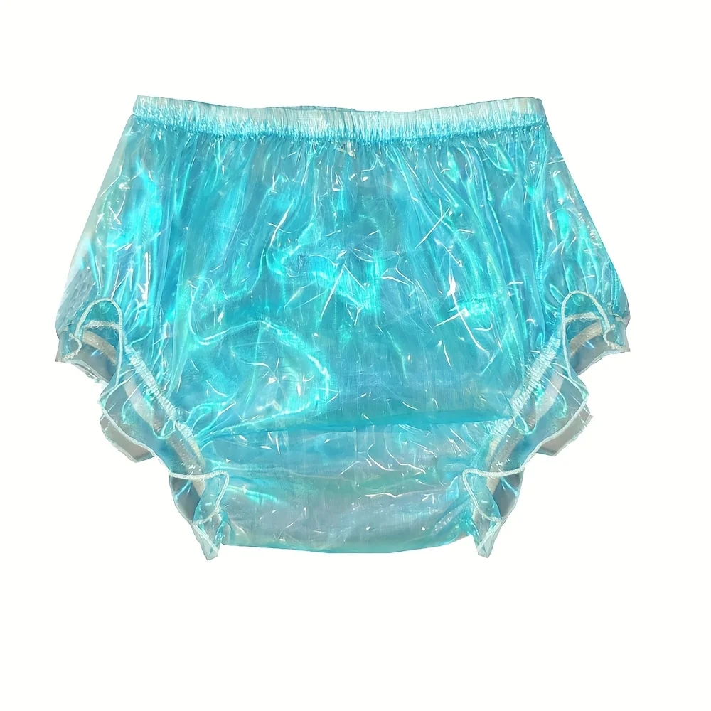 Organza & PVC  Adult Diaper Cover Fully Transparent  Incontinence Underpants Leak-proof Underwear ABDL