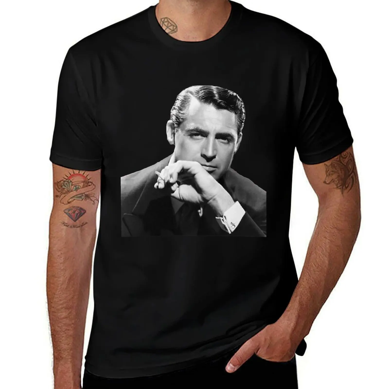 

Cary Grant STOCK T-Shirt man t shirt luxury t shirts for man pack white funny t shirts cotton T-shirt