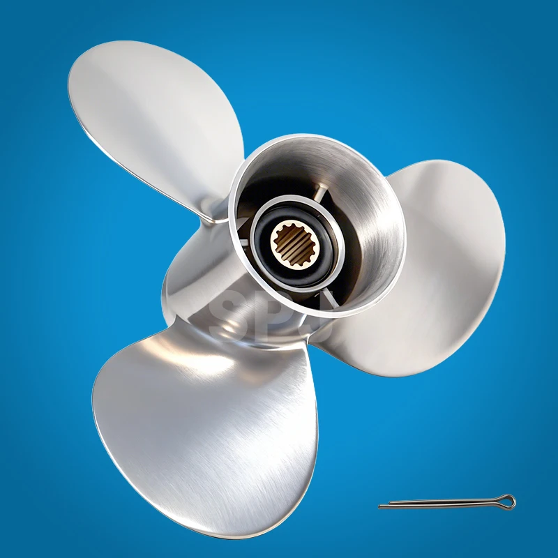 New 9.9*11Inch Outboard Motor Propeller OEM 58133-ZV7-011AH 25-30HP Stainless Steel Marine Propeller